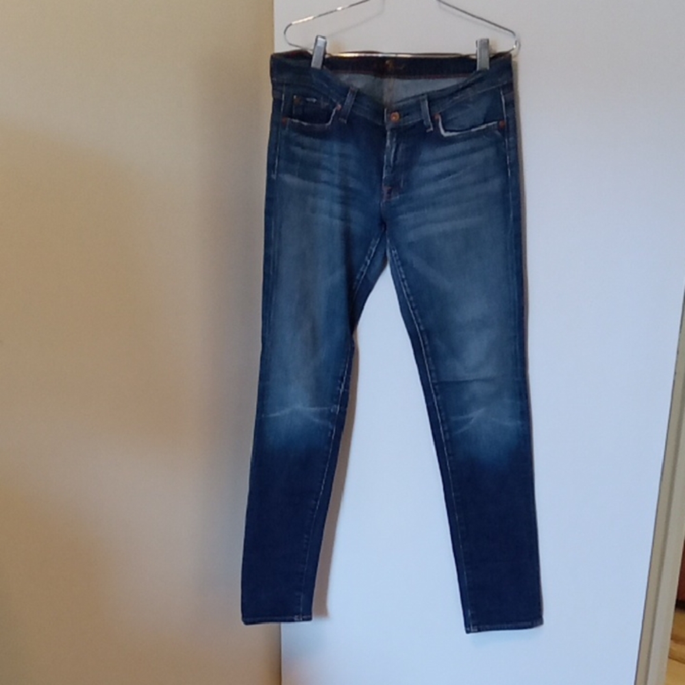 7 For All Mankind Women's Skinny Jeans - Indigo Blue